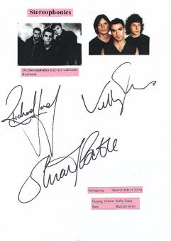 Stereophonics  Musik Autogramm Karte original signiert 