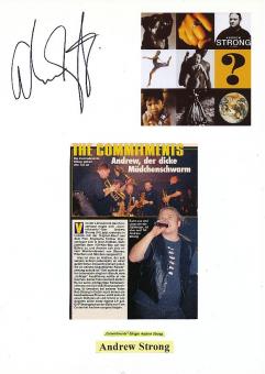 Andrew Strong  The Commitments  Musik Autogramm Karte original signiert 