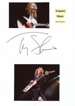Tommy Shaw  Styx  Musik Autogramm Karte original signiert 