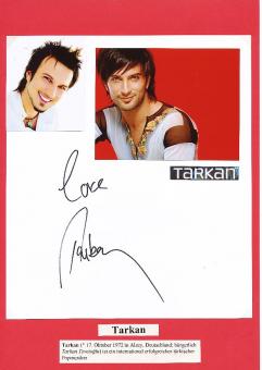 Tarkan   Musik Autogramm Karte original signiert 