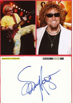 Sammy Hagar  Van Halen  Musik Autogramm Karte original signiert 