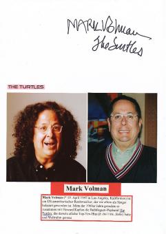 Mark Volman  The Turtles  Musik Autogramm Karte original signiert 