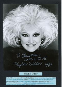 Phyllis Diller † 2012  Film & TV Autogramm Foto  original signiert 