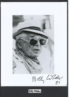 Billy Wilder  † 2002  Regisseur  Film & TV Autogramm Foto  original signiert 