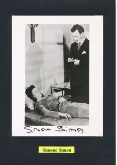 Simone Simon † 2005  Film & TV Autogramm Foto  original signiert 