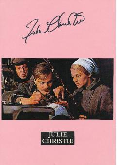 Julie Christie  Film & TV Autogramm Karte original signiert 