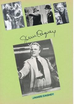 James Cagney † 1986  Film & TV Autogramm Karte original signiert 