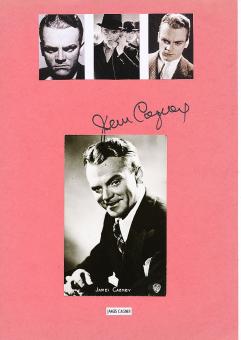James Cagney † 1986  Film & TV Autogramm Karte original signiert 