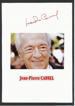 Jean Pierre Cassel † 2007  Film & TV Autogramm Karte original signiert 