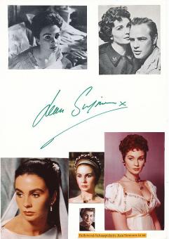 Jean Simmons † 2010  Film & TV Autogramm Karte original signiert 