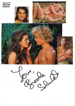 Brooke Shields  Film & TV Autogramm Karte original signiert 