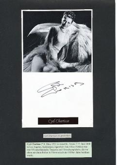 Cyd Charisse † 2008  Film & TV Autogramm Karte original signiert 
