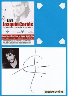 Joaquin Cortes  Film & TV Autogramm Karte original signiert 