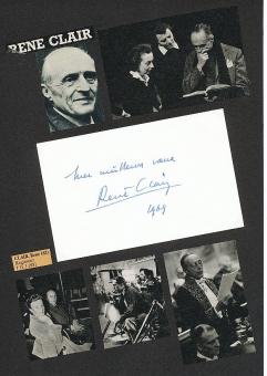 Rene Clair † 1981  Regisseur  Film & TV Autogramm Karte original signiert 