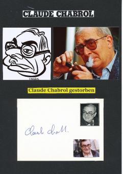 Claude Chabrol † 2010  Regisseur  Film & TV Autogramm Karte original signiert 
