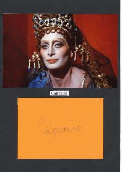 Capucine † 1990  Film & TV Autogramm Karte original signiert 