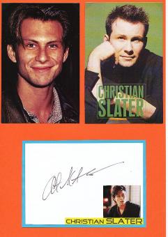 Christian Slater  Film & TV Autogramm Karte original signiert 