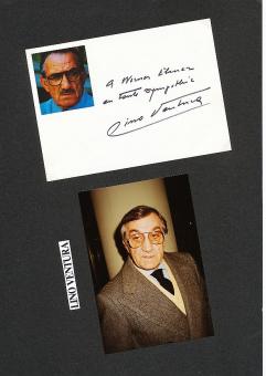 Lino Ventura † 1987  Film & TV Autogramm  Karte original signiert 