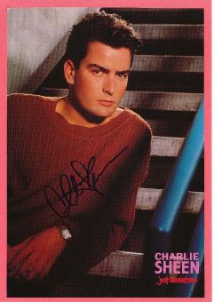 Charlie Sheen  Film & TV Autogramm Bild original signiert 