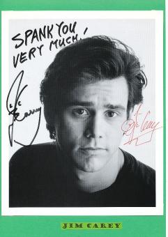 Jim Carey   Film & TV Autogrammkarte original signiert 