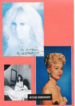 Mylene Demongeot   Film & TV Autogrammkarte original signiert 