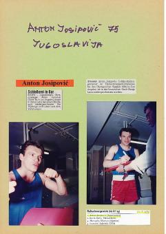 Anton Josipovic  Jugoslawien  1984 Olympiasieger  Boxen  Autogramm Karte original signiert 