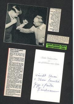 Jupp Besselmann † 1983 Europameister 1930  Boxen  Autogramm Karte original signiert 