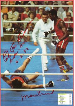 Teofilo Stevenson † 2012 Kuba  Weltmeister + 3 x Olympiasieger Boxen  Autogramm Karte original signiert 