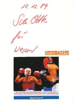Sven Ottke  Boxen  Autogramm Karte original signiert 
