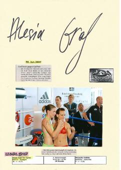 Alesia Graf  Boxen  Autogramm Karte original signiert 
