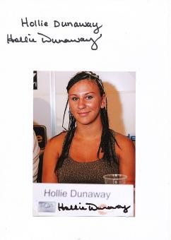 2  x  Hollie Dunaway  USA  Boxen  Autogramm Foto + Karte original signiert 