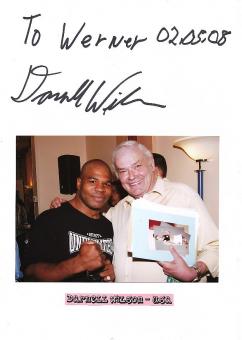 Darnell Wilson  USA  Boxen  Autogramm Karte original signiert 