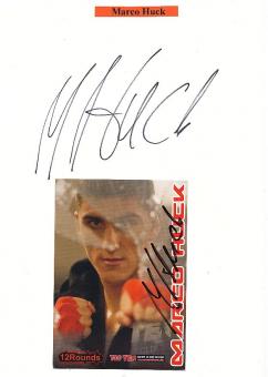 2  x  Marco Huck  Boxen  Autogrammkarte + Blankokarte original signiert 