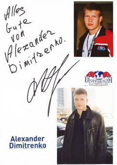 Alexander Dimitrenko  Boxen  Autogramm Karte original signiert 
