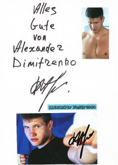 2  x  Alexander Dimitrenko  Boxen  Autogramm Foto + Blankokarte original signiert 