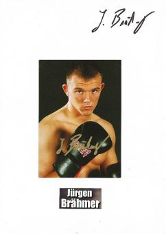 2  x  Jürgen Brähmer  Boxen  Autogrammkarte + Blankokarte original signiert 