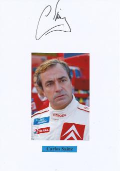 Carlos Sainz  Ralley  Auto Motorsport  Autogramm Karte  original signiert 