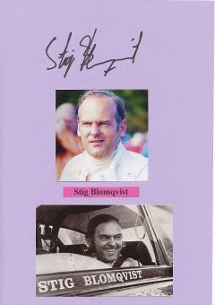 Stig Blomquist  Ralley  Auto Motorsport  Autogramm Karte  original signiert 