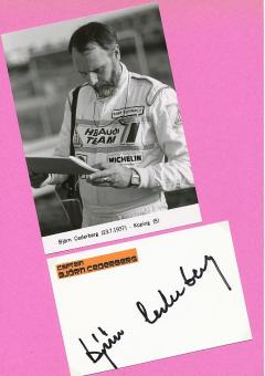Björn Cederberg  Schweden  Ralley  Auto Motorsport  Autogramm Karte  original signiert 