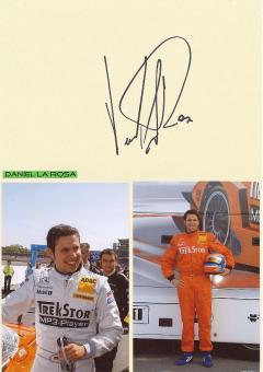 Daniel La Rosa  Auto Motorsport  Autogramm Karte  original signiert 