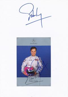 2  x  Pedro Lamy  Formel 1  Auto Motorsport  Autogrammkarte + Blankokarte  original signiert 