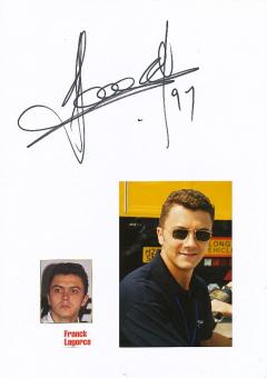 Franck Lagorce   Formel 1  Auto Motorsport  Autogramm Karte  original signiert 