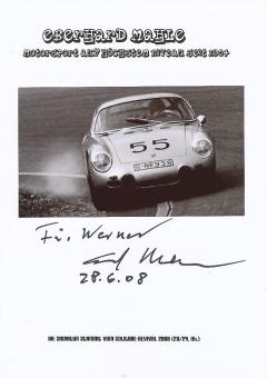 Eberhard Mahle † 2021  Auto Motorsport  Autogramm Karte  original signiert 