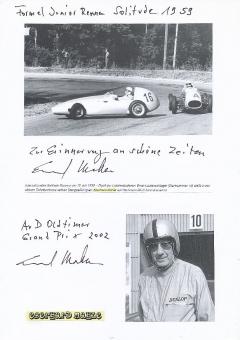 2  x  Eberhard Mahle † 2021  Auto Motorsport  Autogramm Karte  original signiert 