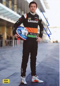 Jolyon Palmer  Formel 1  Auto Motorsport  Autogramm Foto  original signiert 