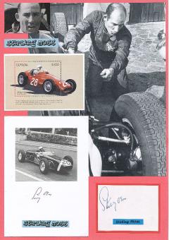 2  x  Stirling Moss † 2020   Auto Motorsport  Autogramm Karten original signiert 