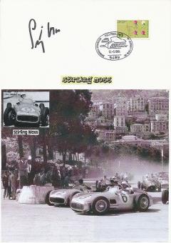 Stirling Moss † 2020  Formel 1  Auto Motorsport  Autogramm Karte original signiert 