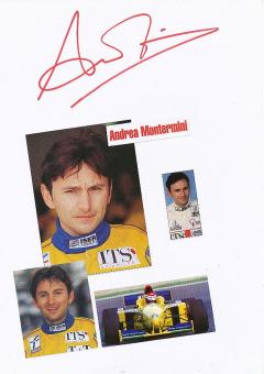 Andrea Montermini  Italien   Formel 1  Auto Motorsport  Autogramm Karte  original signiert 