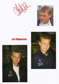 Jan Magnussen  Formel 1  Auto Motorsport  Autogramm Karte  original signiert 