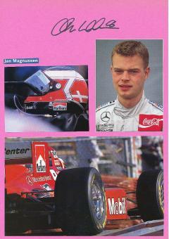 Jan Magnussen  Formel 1  Auto Motorsport  Autogramm Karte  original signiert 
